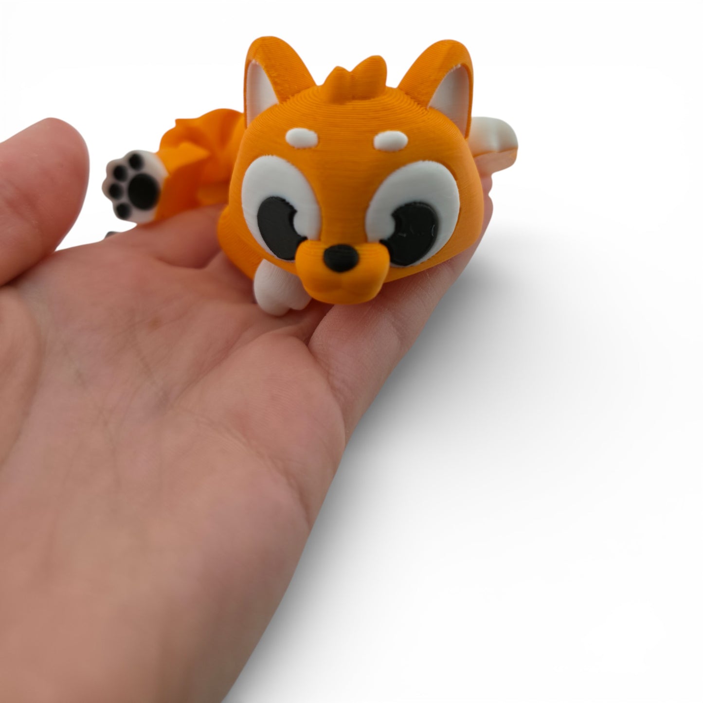 Baby Cat Dragon Dragon – 8" Articulated 3D Printed Fantasy Figurine