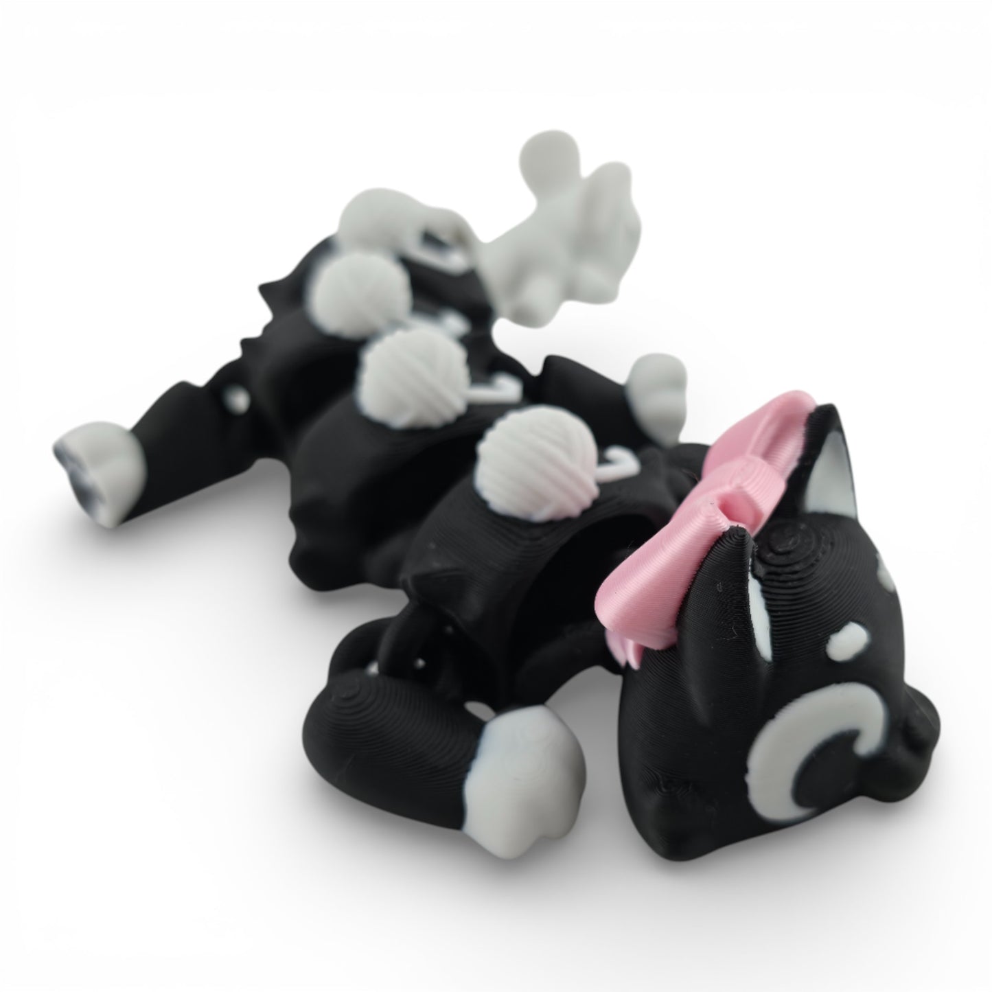 Baby Cat Dragon Dragon – 8" Articulated 3D Printed Fantasy Figurine