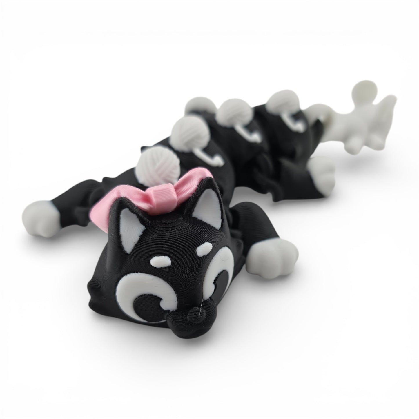 Baby Cat Dragon Dragon – 8" Articulated 3D Printed Fantasy Figurine