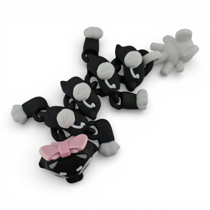 Baby Cat Dragon Dragon – 8" Articulated 3D Printed Fantasy Figurine