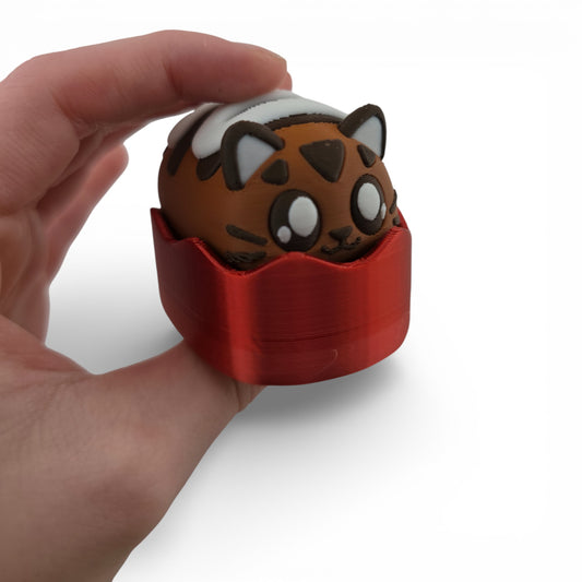 BonBon Chocolate Cat Clicker – 3D Printed Mechanical Click Sensory Pad for Desk, Stress Relief, Anxiety, ADHD