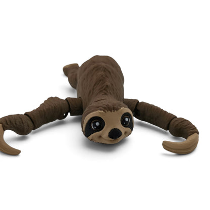 Sloth With Tree – 3D Printed Articulated Figurine | Flexible Collectible Desk Decor