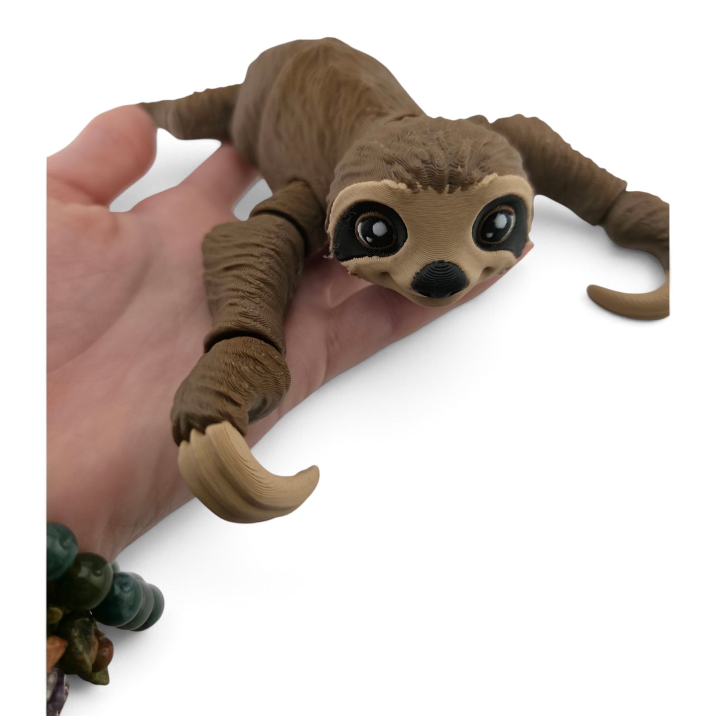 Sloth With Tree – 3D Printed Articulated Figurine | Flexible Collectible Desk Decor