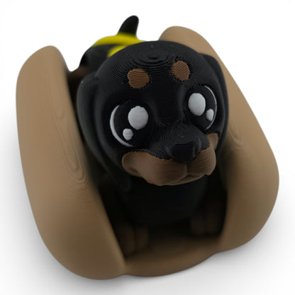 Dachshund Hotdog Articulated 3D Printed Figurine Collectible