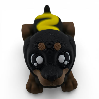 Dachshund Hotdog Articulated 3D Printed Figurine Collectible