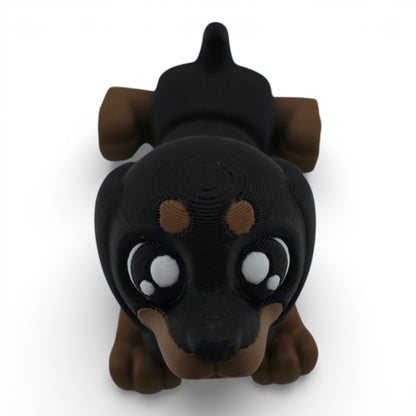 Dachshund Hotdog Articulated 3D Printed Figurine Collectible