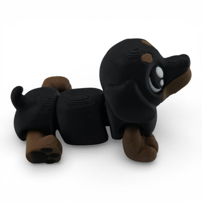 Dachshund Hotdog Articulated 3D Printed Figurine Collectible