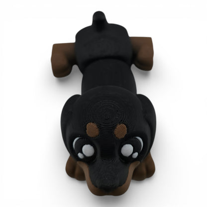 Dachshund Hotdog Articulated 3D Printed Figurine Collectible