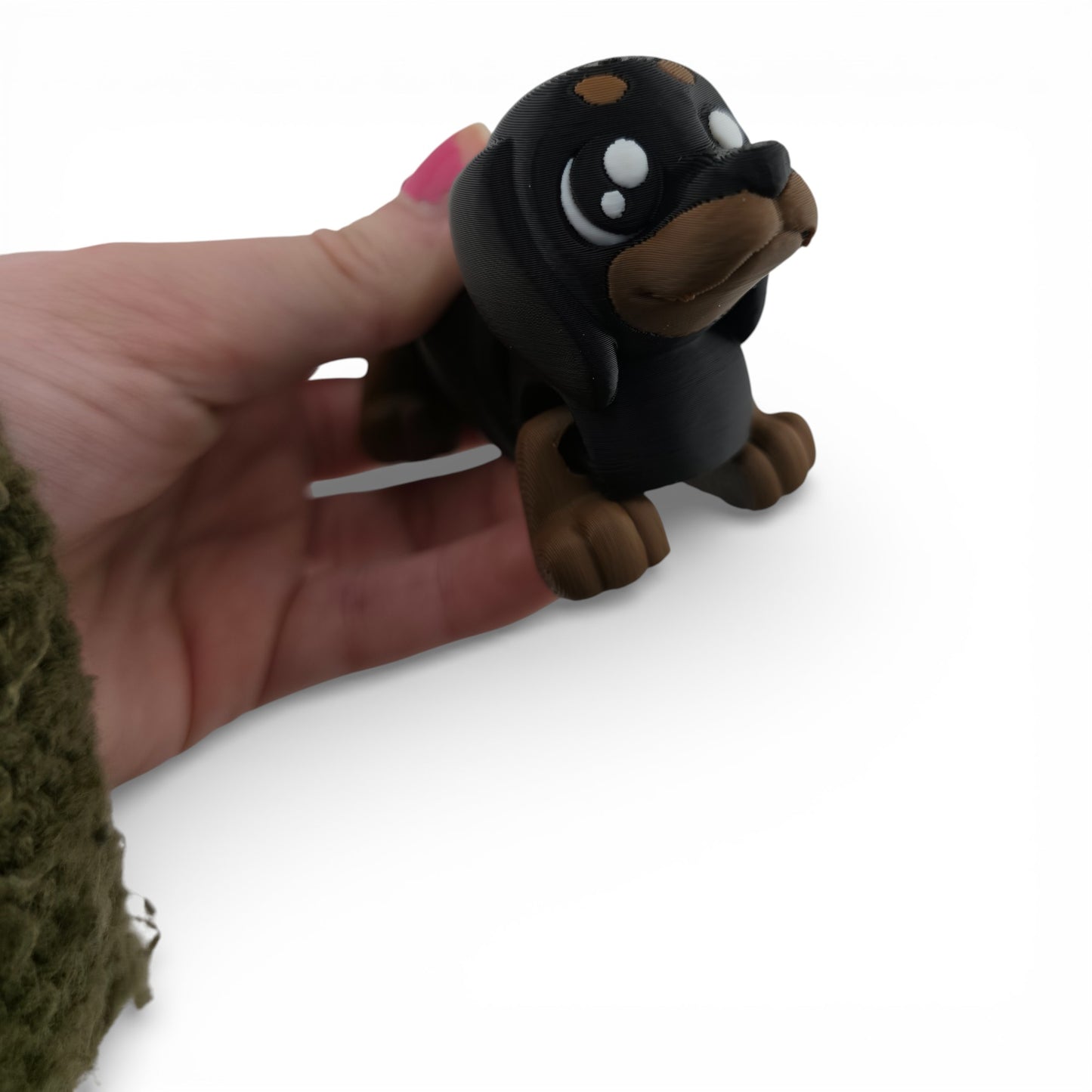 Dachshund Hotdog Articulated 3D Printed Figurine Collectible