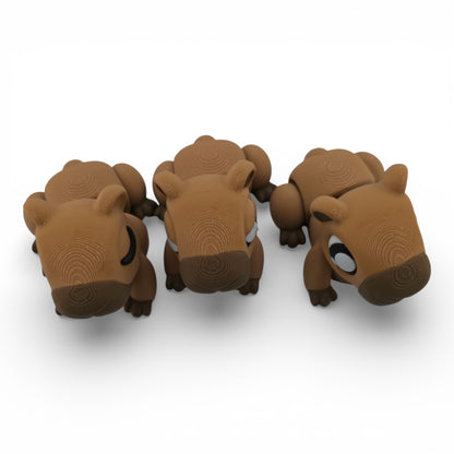 Capybara Articulated 3D Printed Figurine Collectible