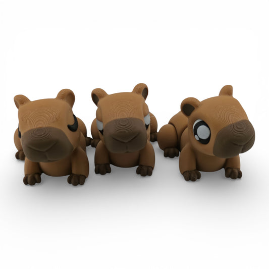 Capybara Articulated 3D Printed Figurine Collectible