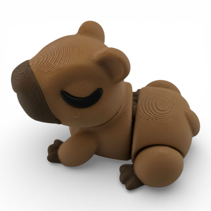 Capybara Articulated 3D Printed Figurine Collectible