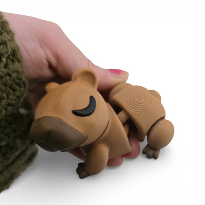 Capybara Articulated 3D Printed Figurine Collectible