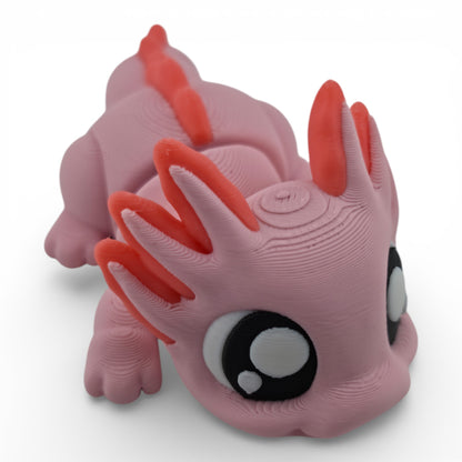 Axolotl Articulated 3D Printed Figurine Collectible