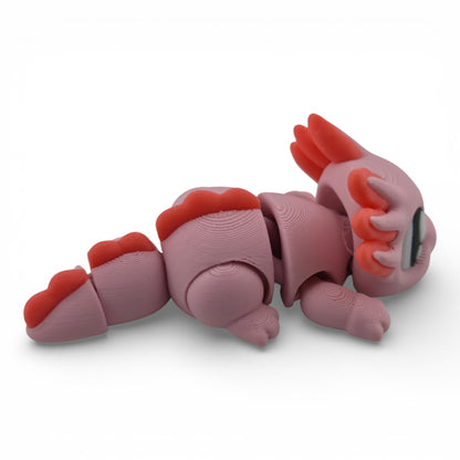 Axolotl Articulated 3D Printed Figurine Collectible
