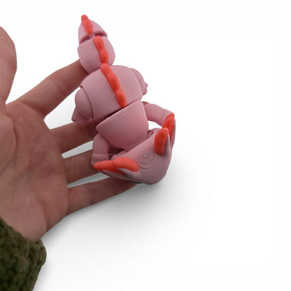 Axolotl Articulated 3D Printed Figurine Collectible