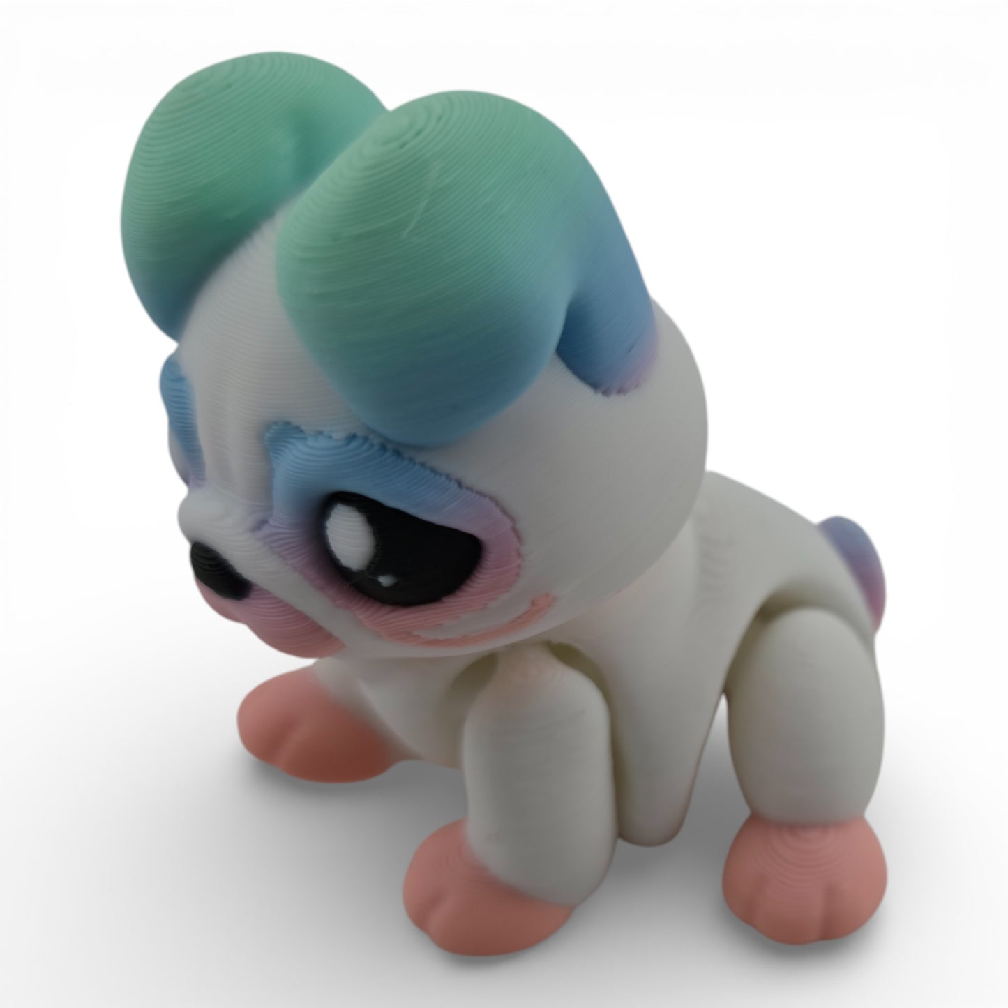 Bulldog Articulated 3D Printed Figurine Collectible