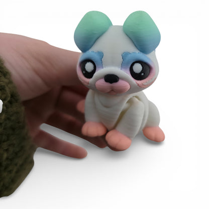 Bulldog Articulated 3D Printed Figurine Collectible