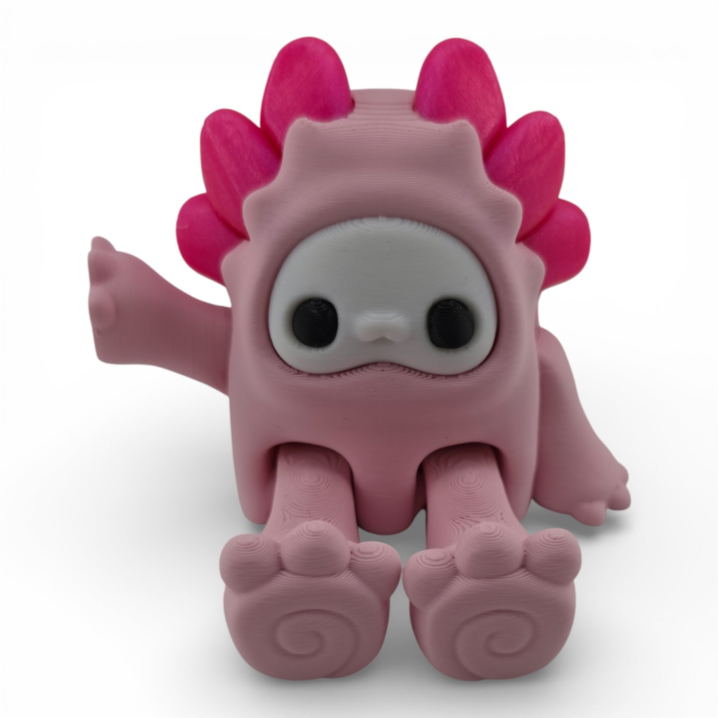Axolotl Woobu Articulated 3D Printed Fantasy Figurine Inspired Collectible