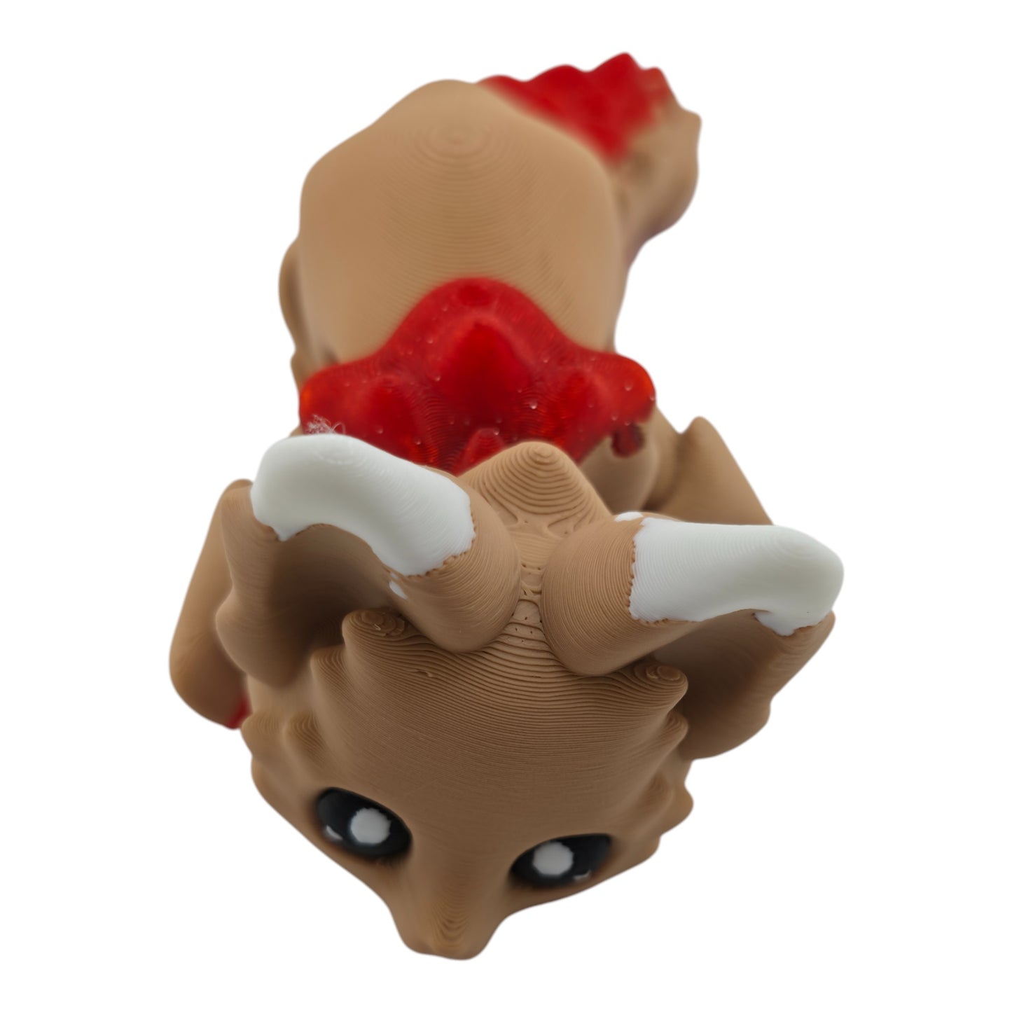 Strawberry Shortcake Fox – 7.5" Articulated 3D Printed Fantasy Figurine | Sweet Dessert-Inspired Collectible