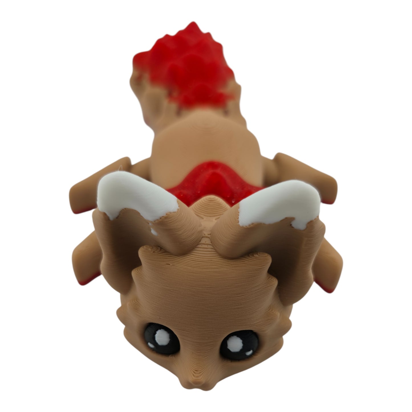 Strawberry Shortcake Fox – 7.5" Articulated 3D Printed Fantasy Figurine | Sweet Dessert-Inspired Collectible