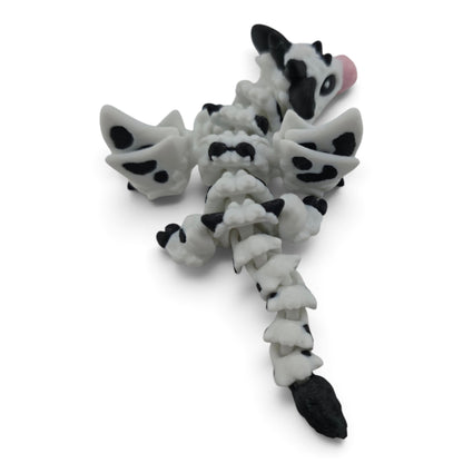 Baby Cow Dragon – 6" Articulated Fantasy Collectible | 3D Printed Mechanical-Inspired Desk & Shelf Decor
