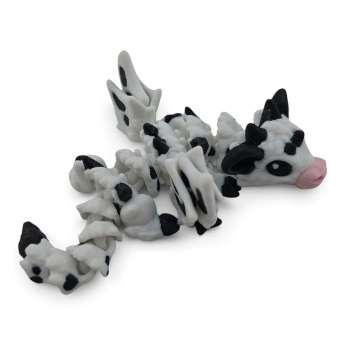 Baby Cow Dragon – 6" Articulated Fantasy Collectible | 3D Printed Mechanical-Inspired Desk & Shelf Decor