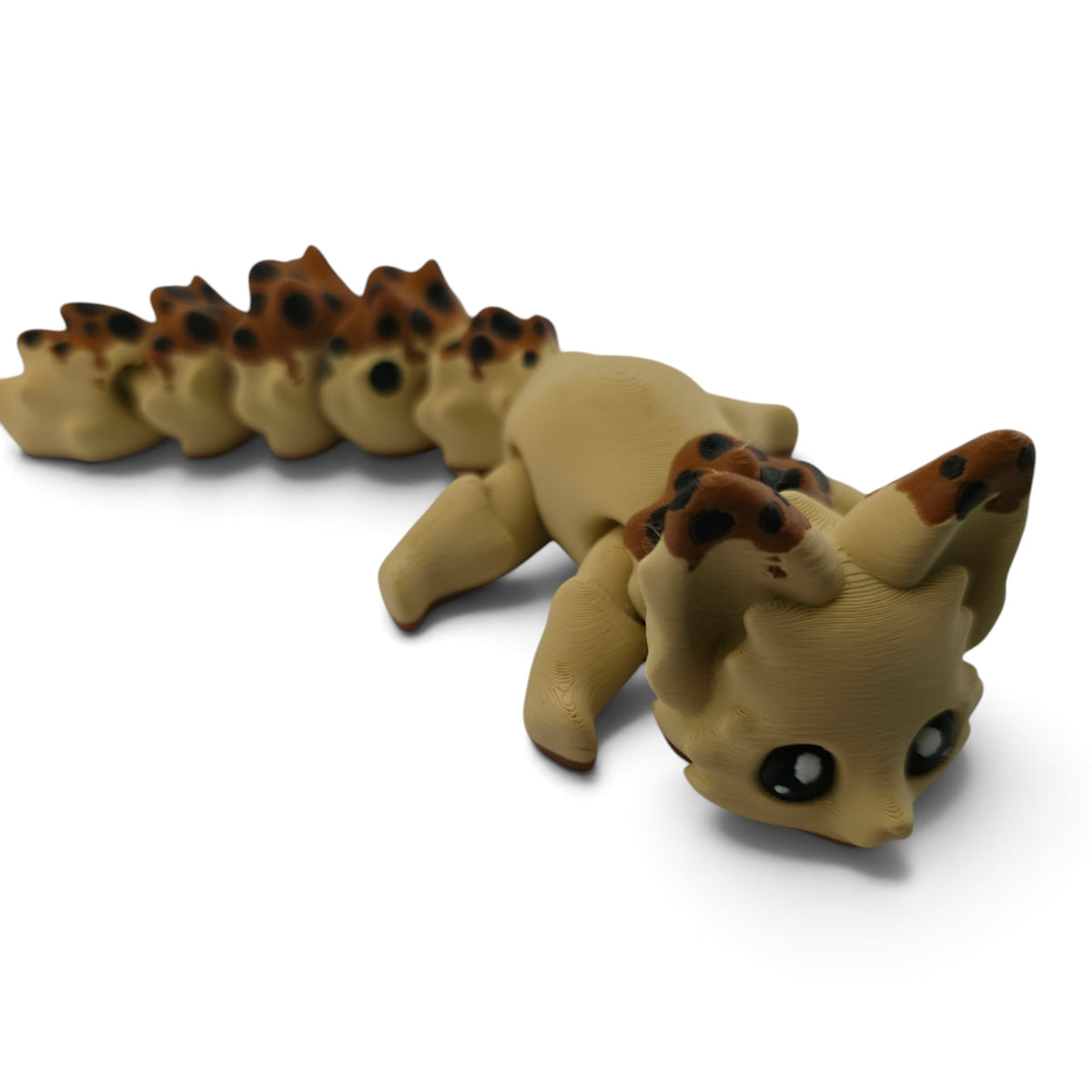Brown Boba Fox – 7.5" Articulated Fantasy Collectible | 3D Printed Boba-Themed Desk & Shelf Decor