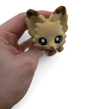 Brown Boba Fox – 7.5" Articulated Fantasy Collectible | 3D Printed Boba-Themed Desk & Shelf Decor