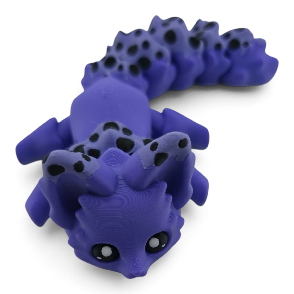 Purple Boba Fox – 7.5" Articulated Fantasy Collectible | 3D Printed Boba-Themed Desk & Shelf Decor