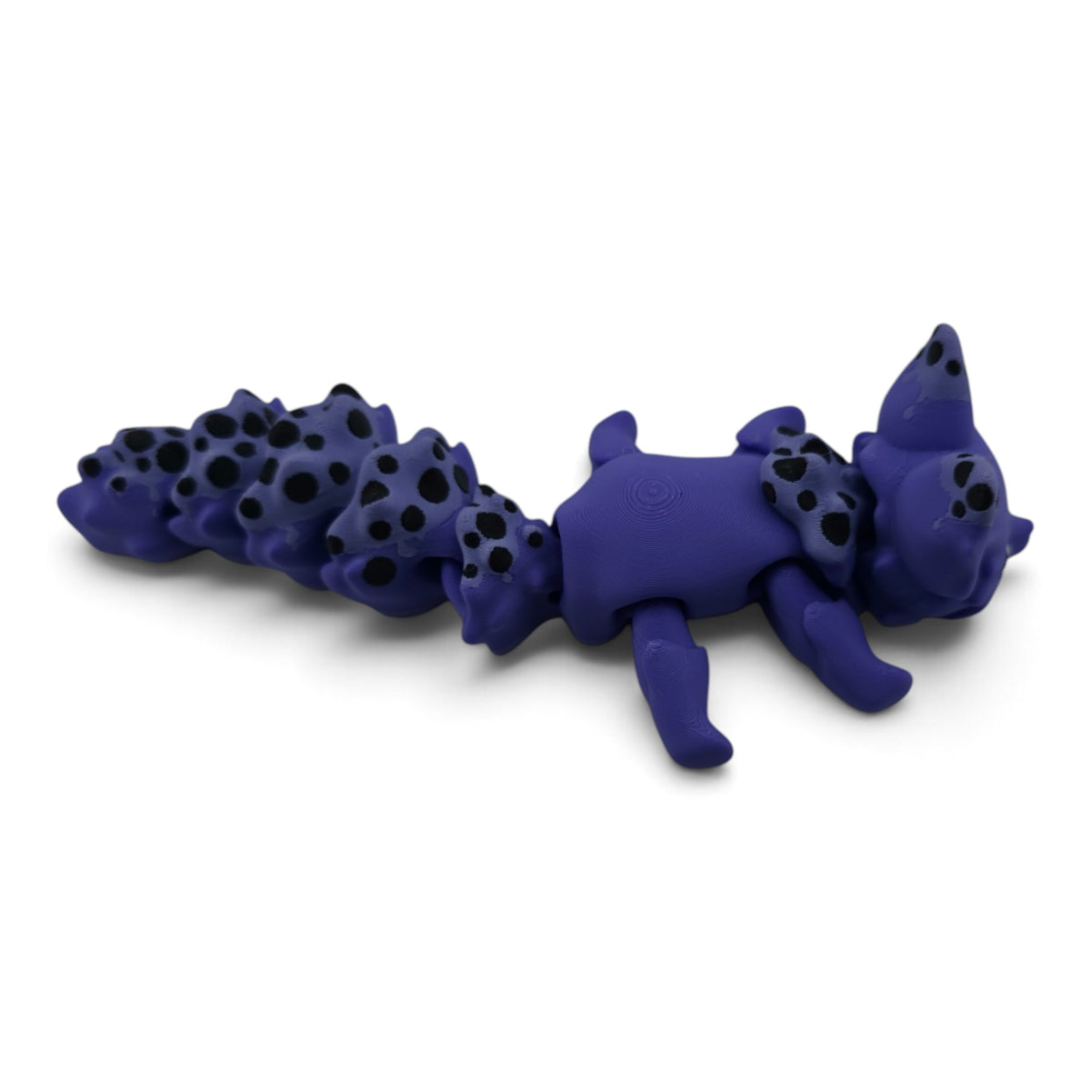 Purple Boba Fox – 7.5" Articulated Fantasy Collectible | 3D Printed Boba-Themed Desk & Shelf Decor