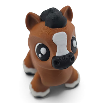 Horse – Articulated 3D Printed Animal Collectible | Flexible Desk & Shelf Decor