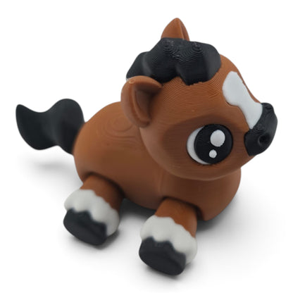 Horse – Articulated 3D Printed Animal Collectible | Flexible Desk & Shelf Decor