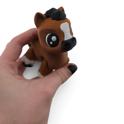 Horse – Articulated 3D Printed Animal Collectible | Flexible Desk & Shelf Decor