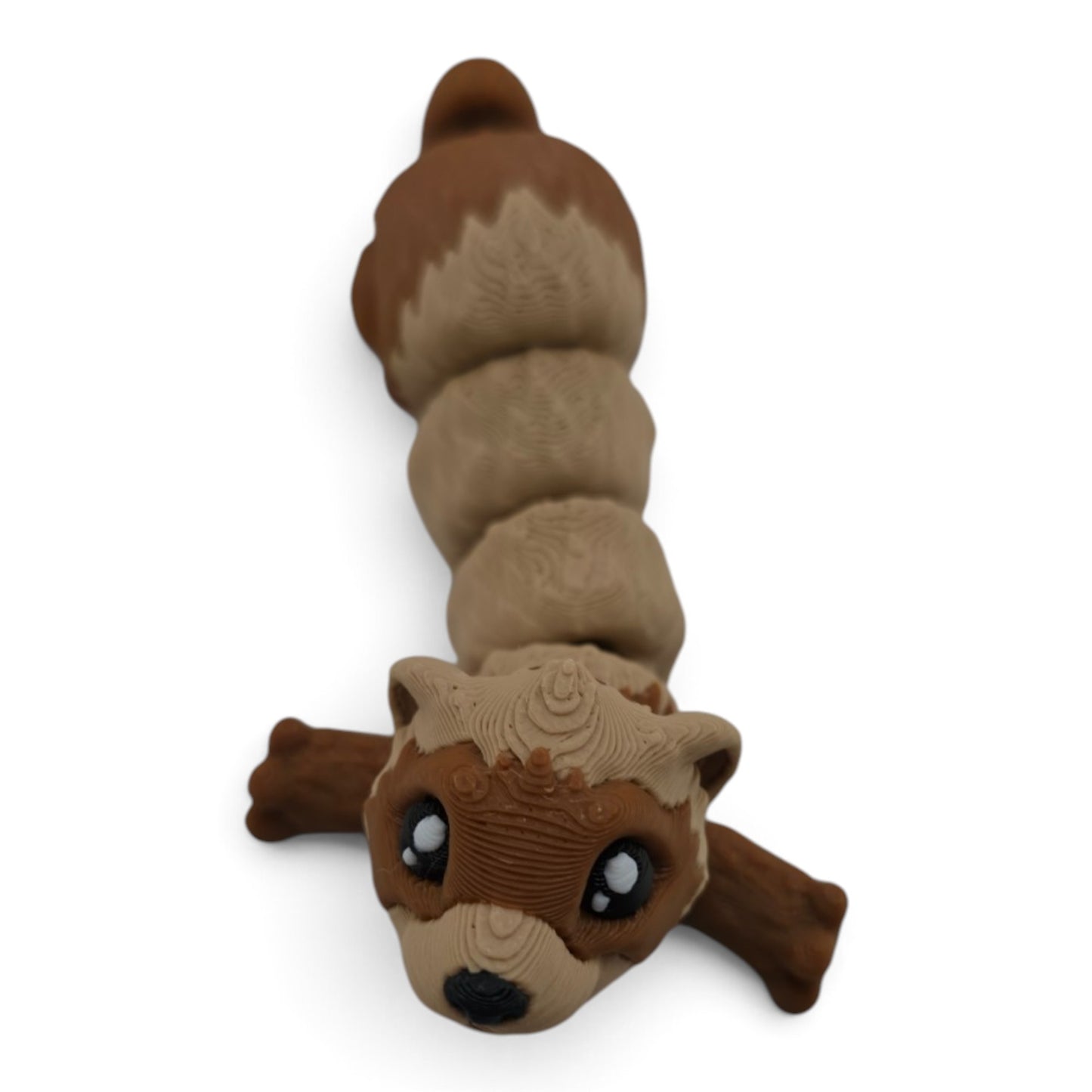 Ferret Family Set – 3D Printed Articulated Figurines | 1 Adult & 3 Babies | Flexible Collectible Desk Decor