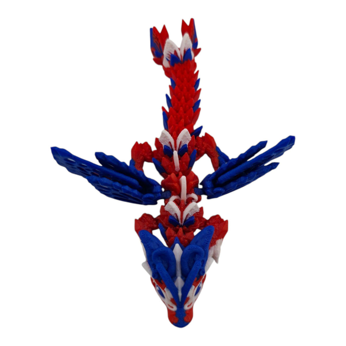 Patriotic Baby Fae Dragon - 6 inch 3D printed collectible