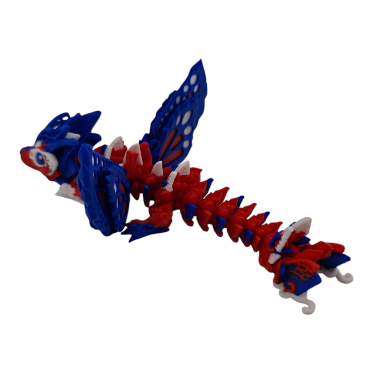 Patriotic Baby Fae Dragon - 6 inch 3D printed collectible