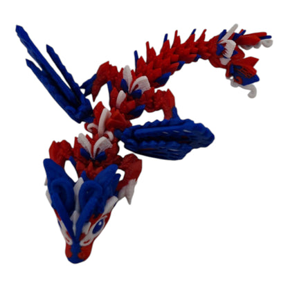 Patriotic Baby Fae Dragon - 6 inch 3D printed collectible