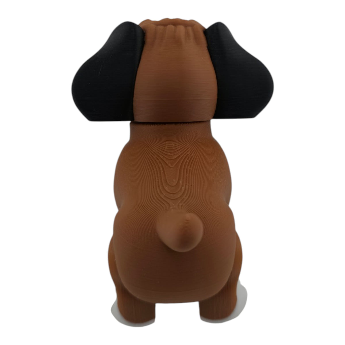 Brown, black and white Boxer Puppy - 2.5 inch 3D printed collectible