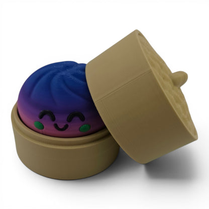 Dumpling Container Clicker – 3D Printed Mechanical Click Sensory Pad for Desk, Stress Relief, Anxiety, ADHD