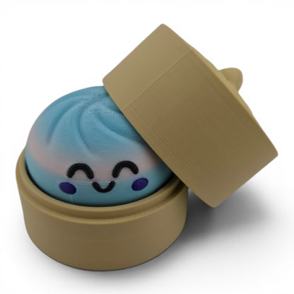 Dumpling Container Clicker – 3D Printed Mechanical Click Sensory Pad for Desk, Stress Relief, Anxiety, ADHD