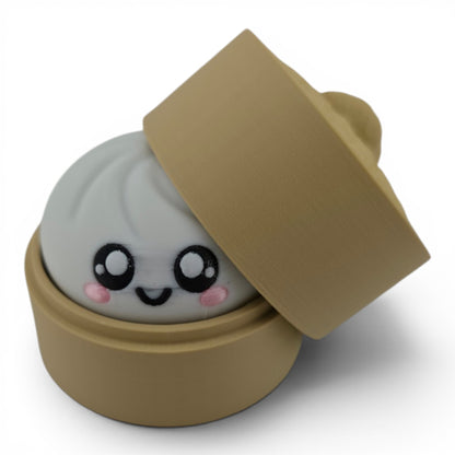Dumpling Container Clicker – 3D Printed Mechanical Click Sensory Pad for Desk, Stress Relief, Anxiety, ADHD