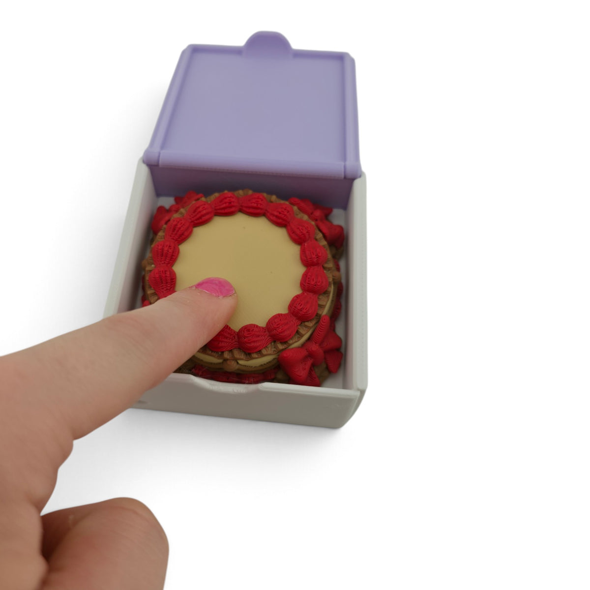 Bakery Box Clicker – 3D Printed Fidget | Openable Lid & Random Pastries | Cute Collectible Desk Decor