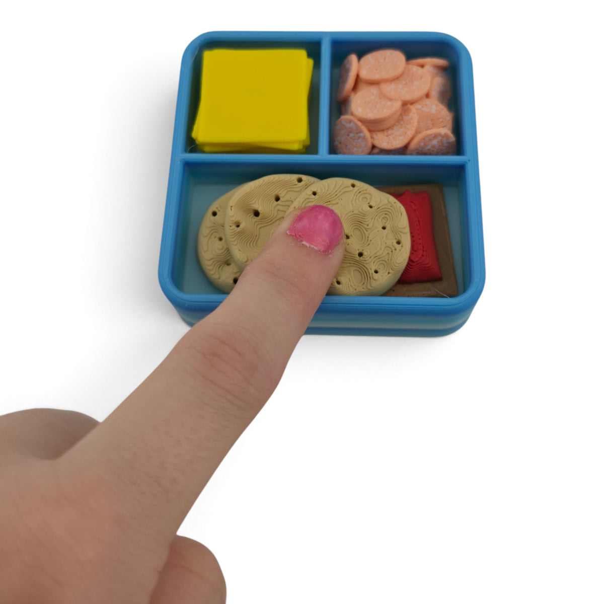 Bento Box Clicker – 3D Printed Fidget | Random Food Inserts | Japanese-Inspired Desk & Collectible Decor
