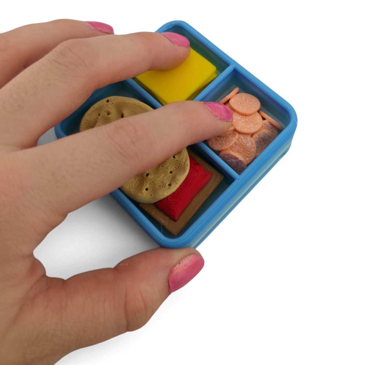 Bento Box Clicker – 3D Printed Fidget | Random Food Inserts | Japanese-Inspired Desk & Collectible Decor