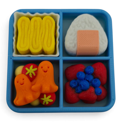 Bento Box Clicker – 3D Printed Fidget | Random Food Inserts | Japanese-Inspired Desk & Collectible Decor
