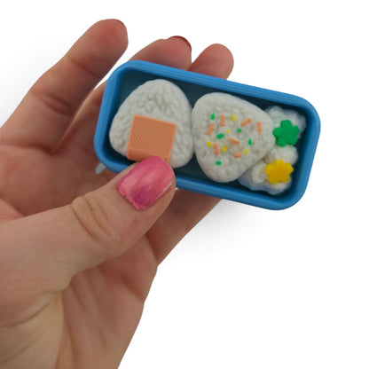 Bento Box Clicker – 3D Printed Fidget | Random Food Inserts | Japanese-Inspired Desk & Collectible Decor