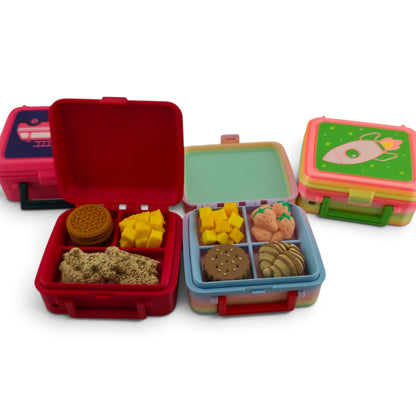 Lunchbox Clicker – 3D Printed Fidget | Movable Handle & Random Food Keycaps | Opening & Closing Lunchbox