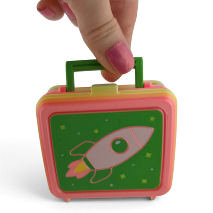 Lunchbox Clicker – 3D Printed Fidget | Movable Handle & Random Food Keycaps | Opening & Closing Lunchbox