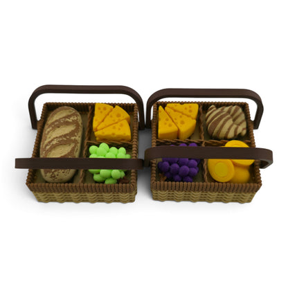 Picnic Basket Multi-Clicker – 3D Printed Fidget | Movable Handles & Random Food Keycaps | Unique Desk & Sensory Toy